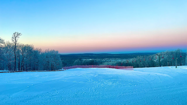 sunset on the ridge