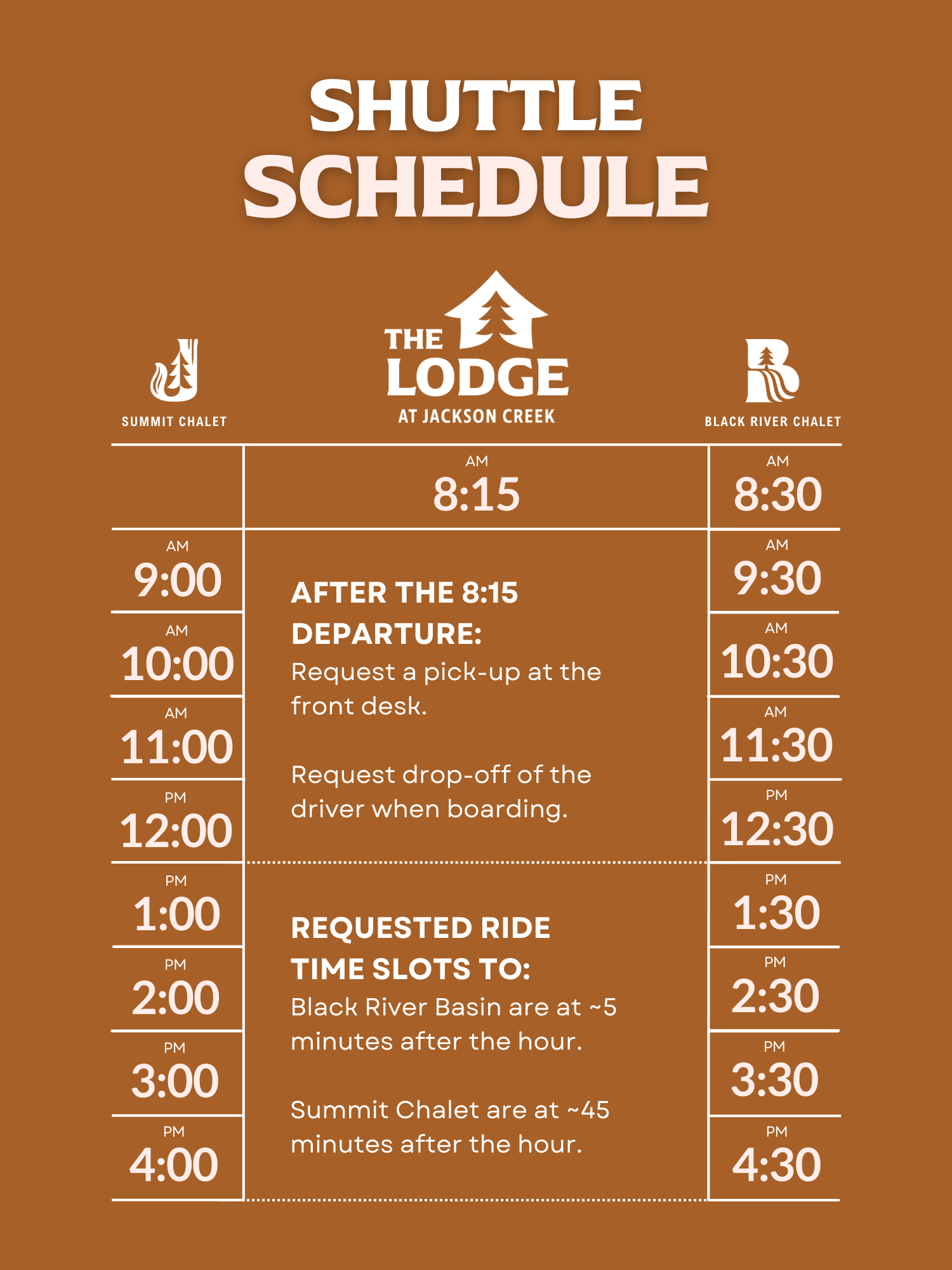 shuttle-schedule-snowriver-mountain-resort