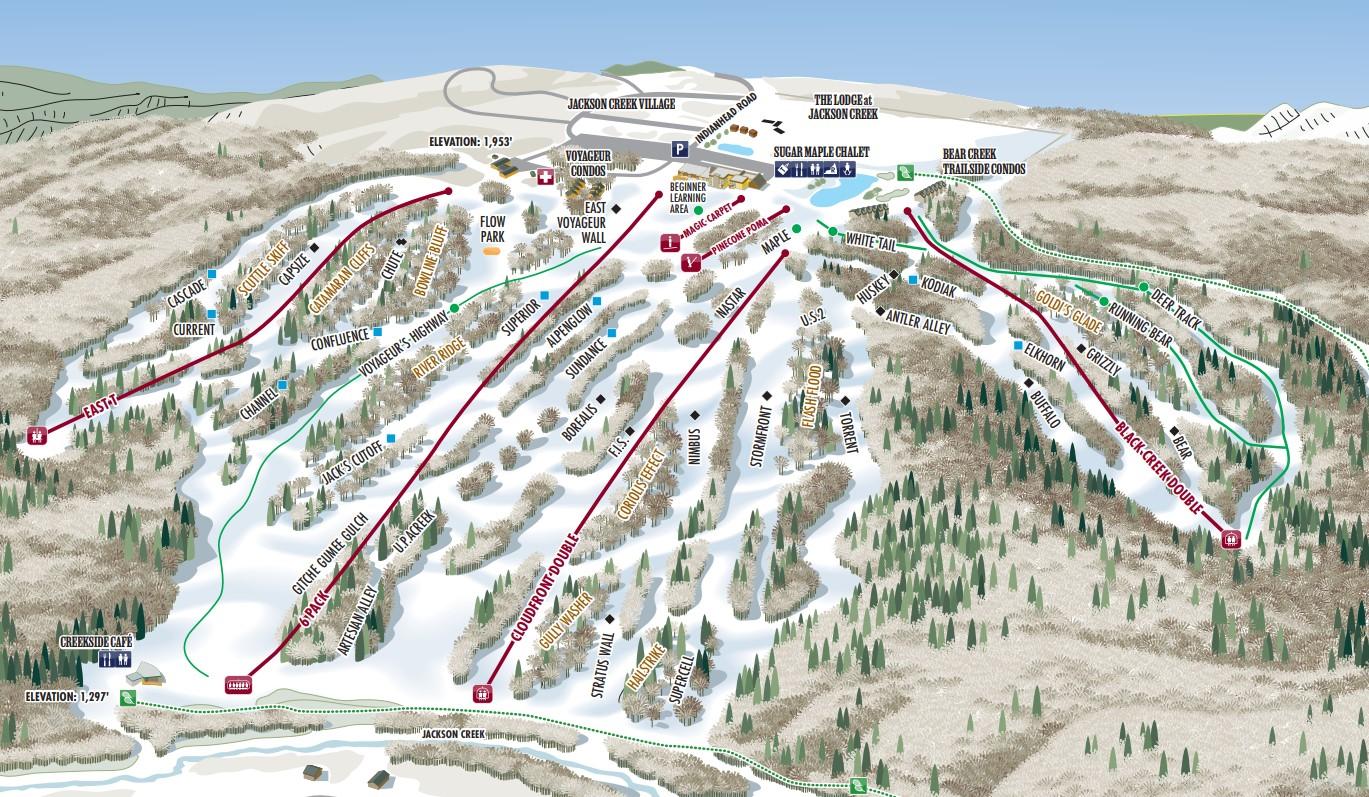 Trail Maps  Snow Creek Mountain Resort