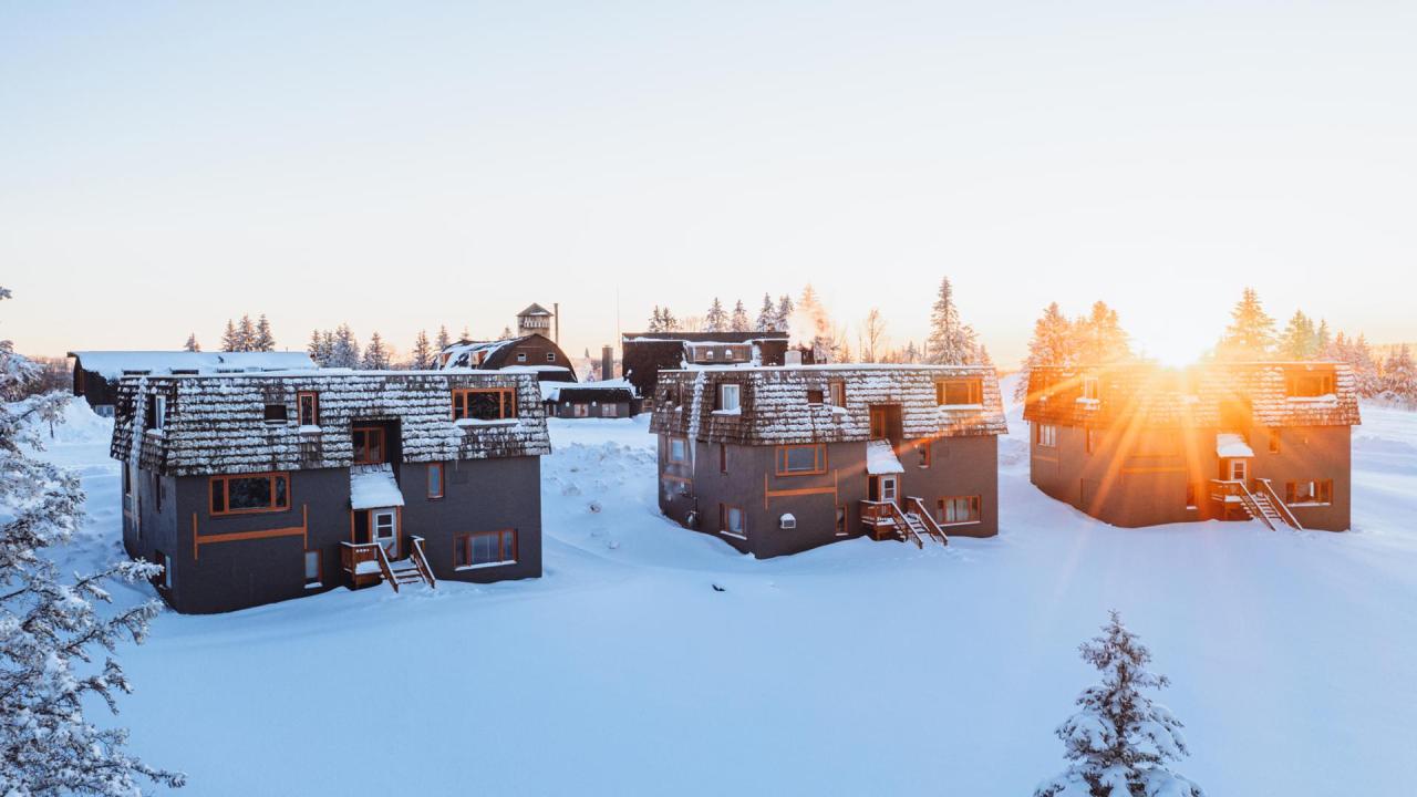 Snow Resort Riverside Winter at Snowriver | Snowriver Mountain Resort