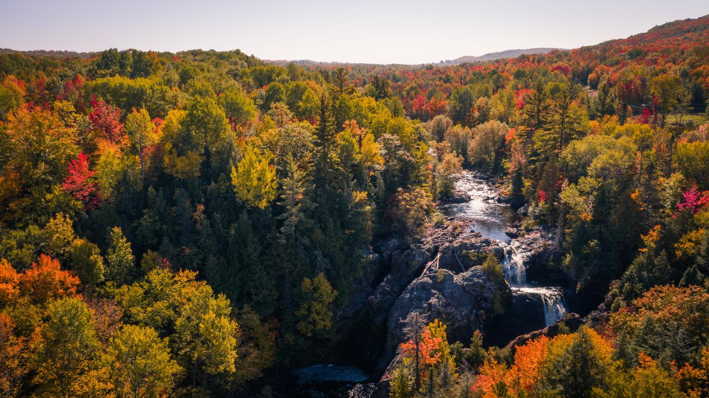 waterfalls in the fall