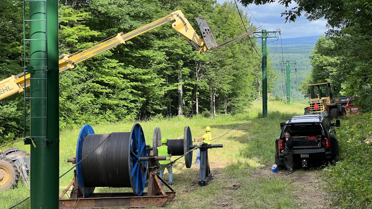 winching lift rope