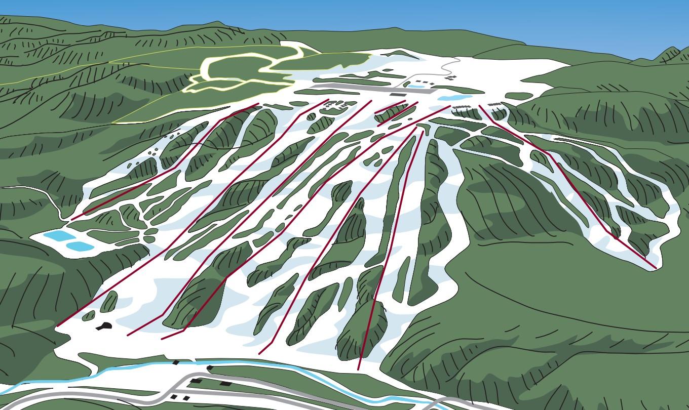 Computer generated image of Jackson Creek Summit. 