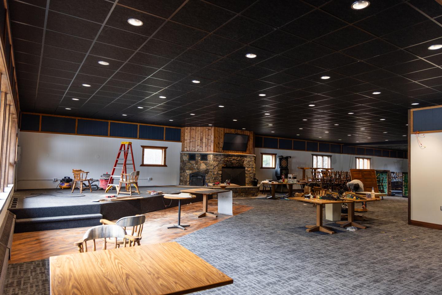 Renovation of the Gabbro Grille nearing completion.