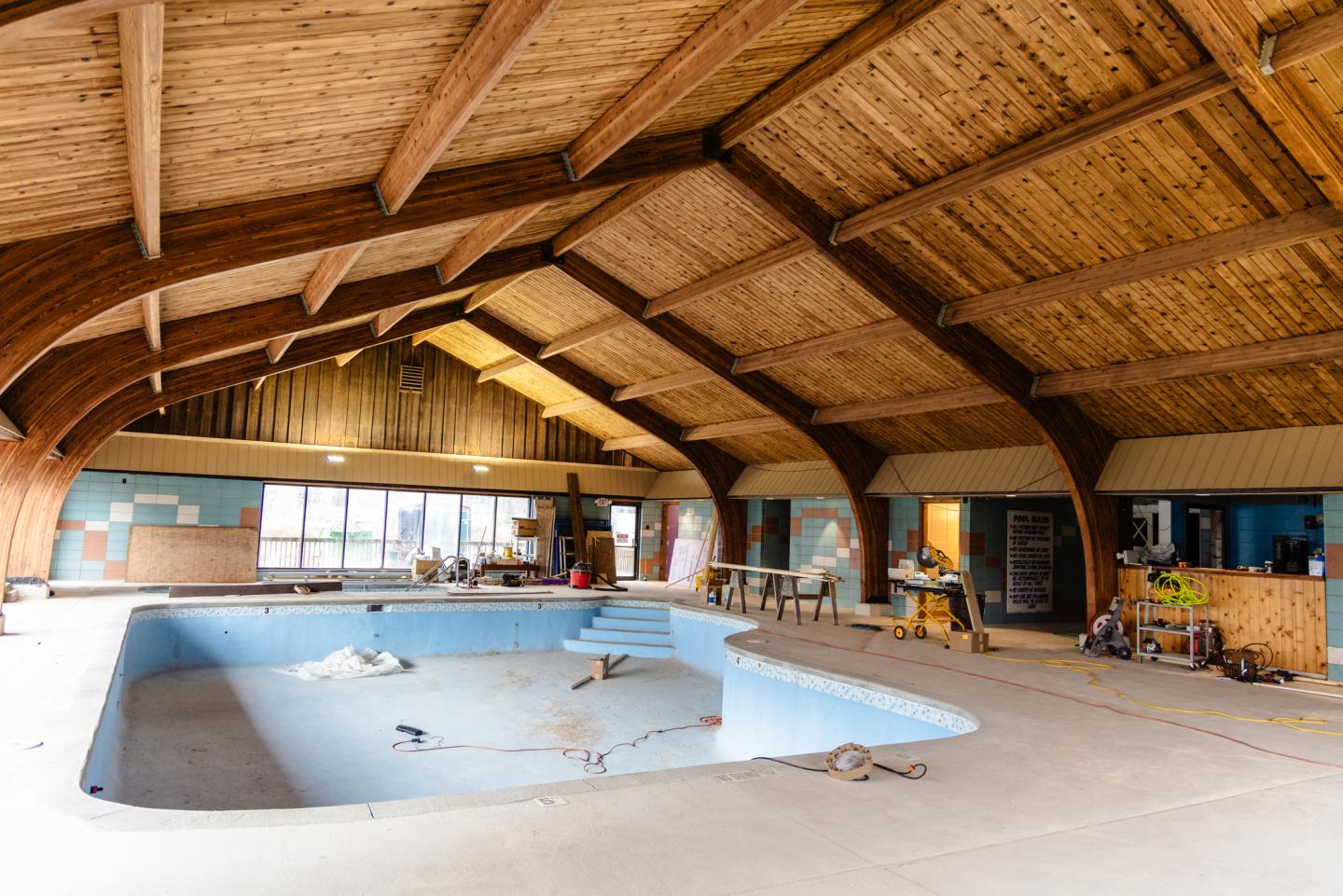 Lodge at Jackson Creek pool in final stages of construction